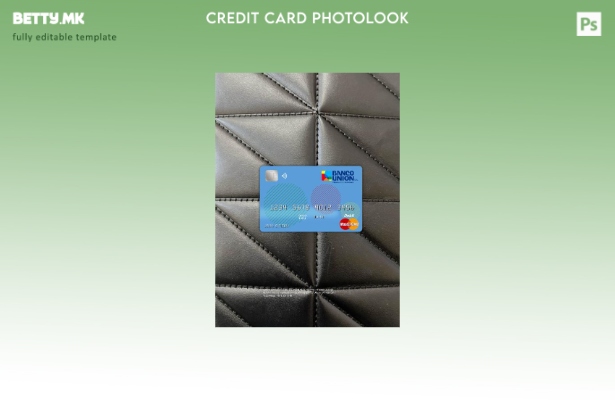 Модерен стил Боливија Банко унија банка мастер картичка photolook предниот шабло